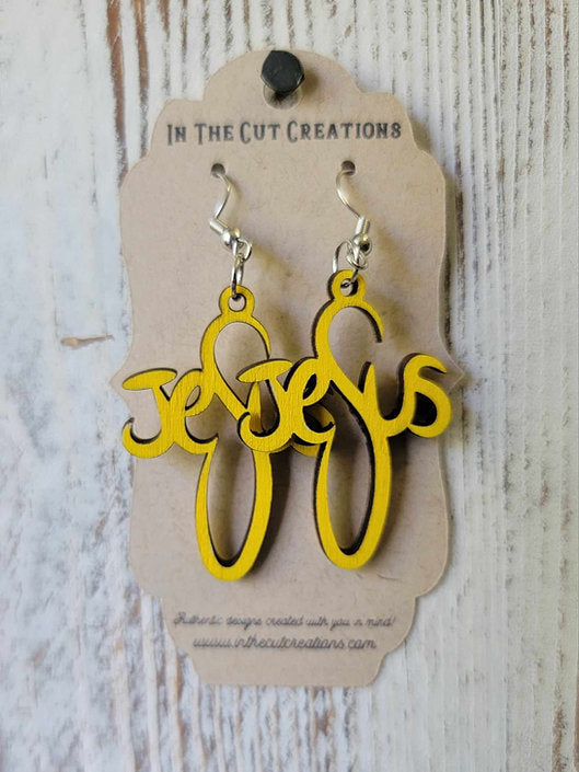 Jesus Cross Earrings