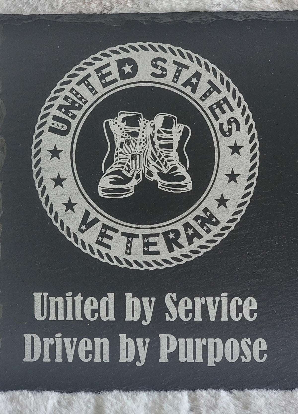 Veterans Creed Black Slate