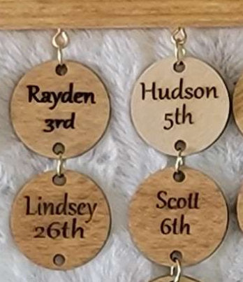Additional Discs For The Forever Growing Personalized Family Calendar