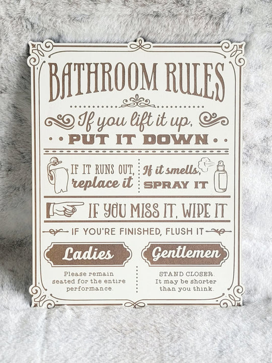 Bathroom Rules