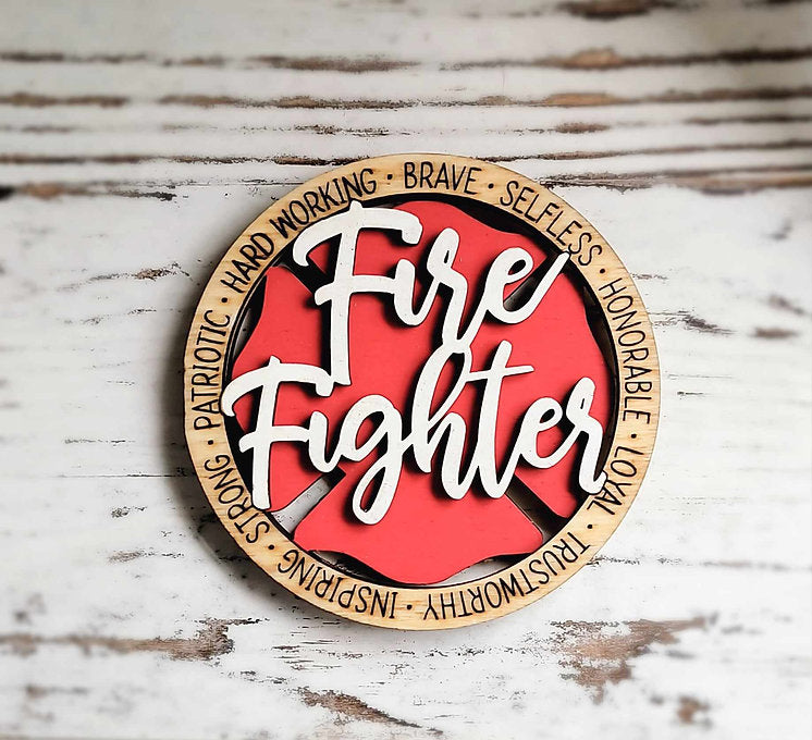 Fire Fighter Magnet First Responders Series