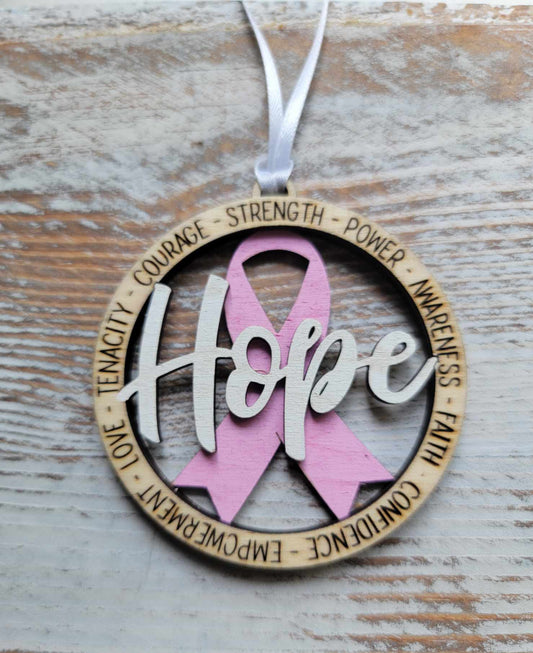 Awareness Series Hope Ornament/Car Charm