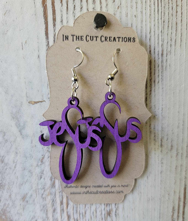 Jesus Cross Earrings