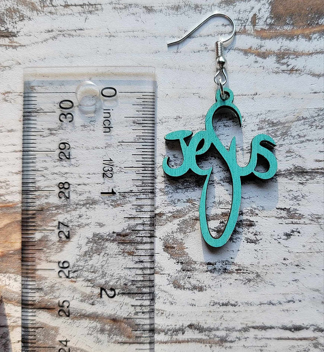 Jesus Cross Earrings