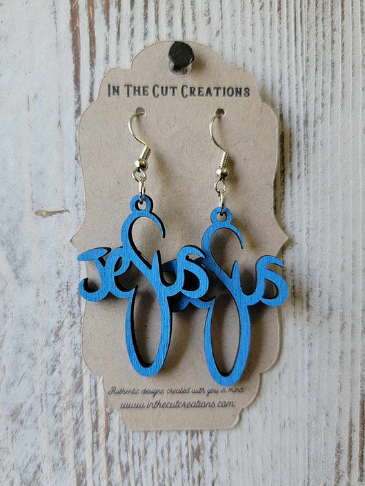 Jesus Cross Earrings