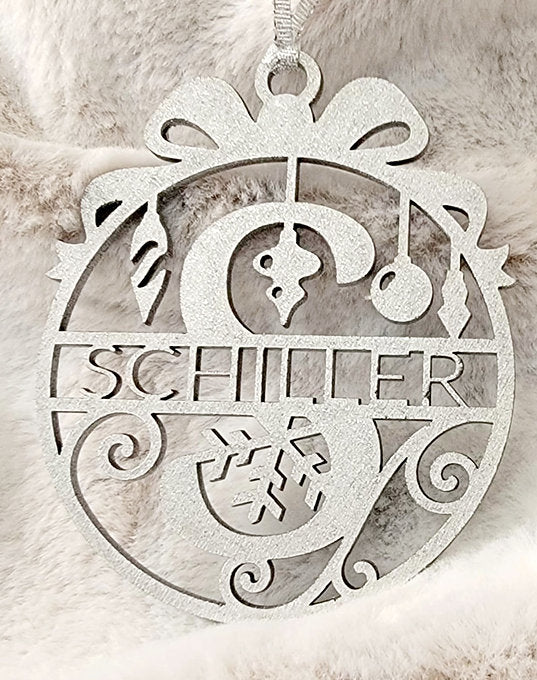 Monogrammed Christmas Tree Ornament