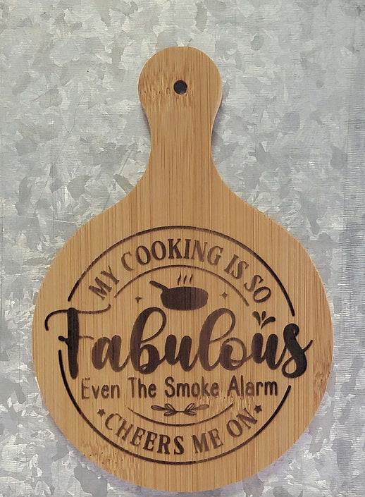 My Cooking Is So Fabulous Even The Smoke Alarm Cheers Me On Mini Cutting Board Large Magnet