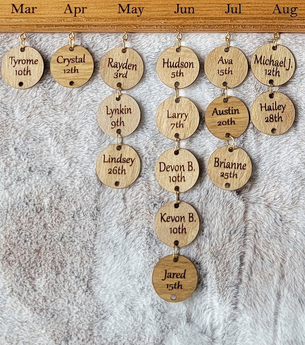 Additional Discs For The Forever Growing Personalized Family Calendar