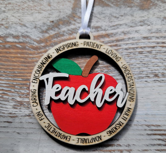Teacher Ornament/Car Charm School Collection