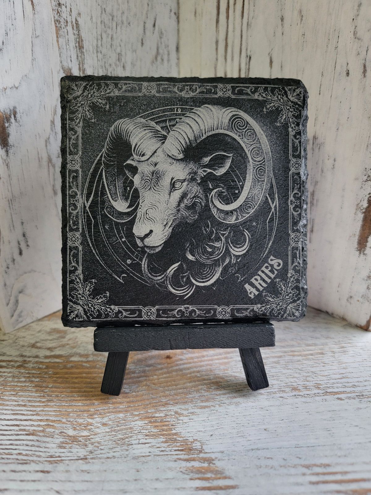 Aries Astrological Sign Slate Coaster