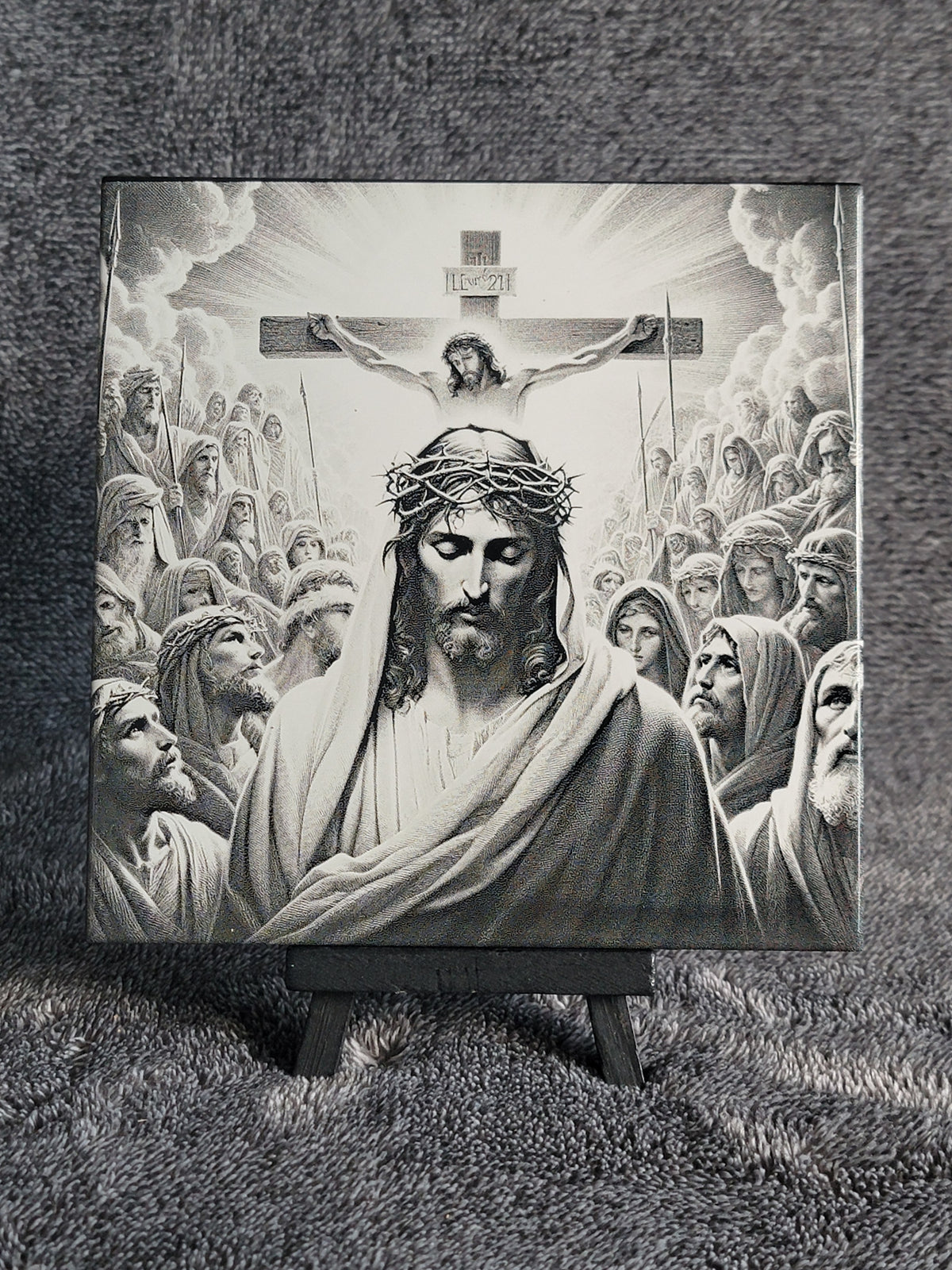 Jesus Surrounded By His Followers